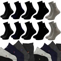 10 X SKARPETY MĘSKIE KLASYCZNE WZORY BAWEŁNIANE WYSOKIE SKARPETKI 43-46