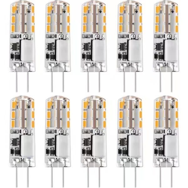 10 żarówek LED G4 12V AC/DC Ciepła biel 3000K2W, ściemnialne światło ...
