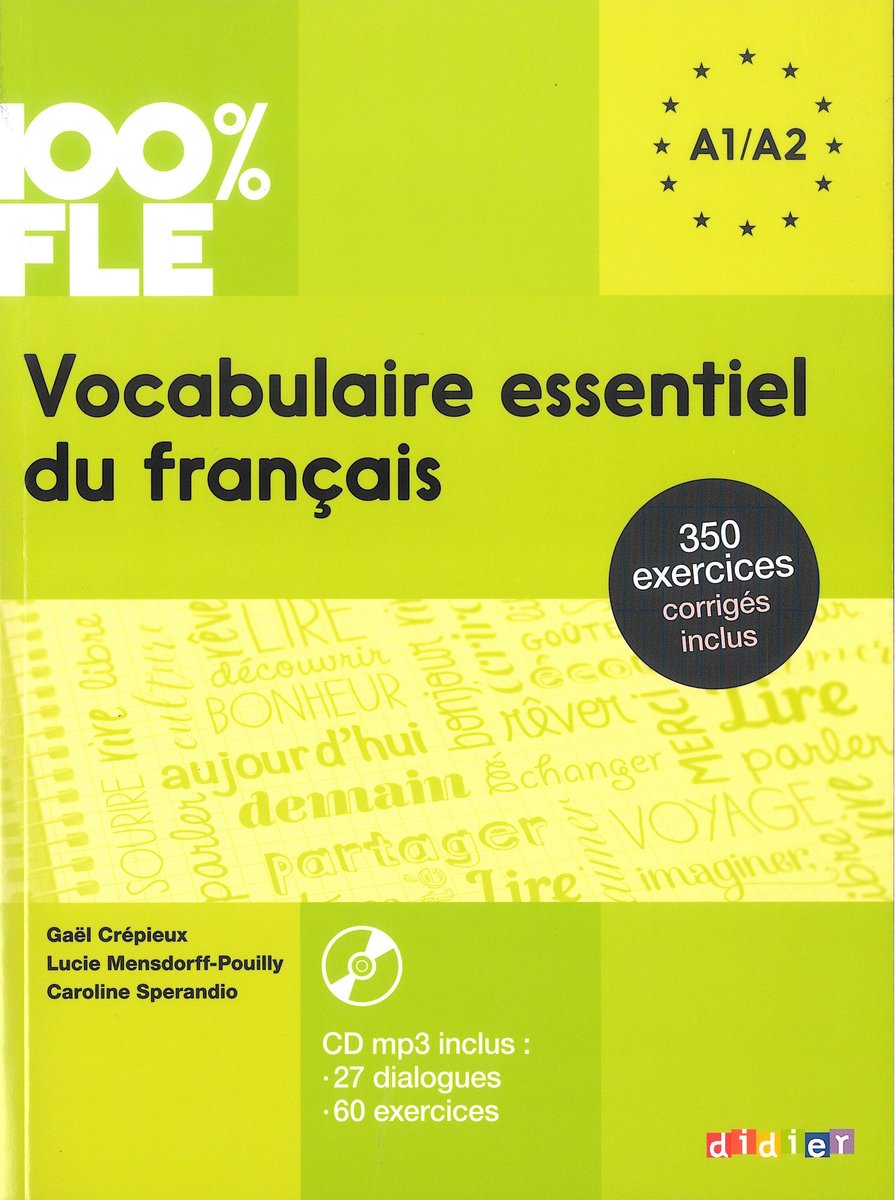 100% FLE Vocabulaire Essentiel Du Français A1-A2+CD - Andia Luis ...