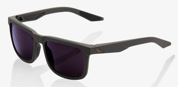 100% Okulary, BLAKE Soft Tact Midnight Mauve - Dark Purple Lens (Szkła Fioletowe, przepuszczalność światła 12%) - 100%