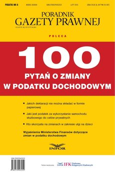 100 pytań o zmiany w podatku dochodowym - Opracowanie zbiorowe