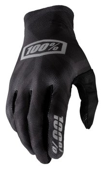 100%, Rękawiczki kolarskie, Celium Glove black silver, czarny, rozmiar L  - 100%