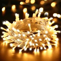 100 sznurków świetlnych LED 10m girlanda świąteczna 8 trybów świecenia - ciepłe światło