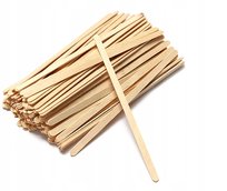 100x Szpatułki Patyczki Drewniane Do Wosku Mini