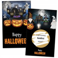 100x zdrapki HALLOWEEN BLACK zabawa gra impreza UKRYTE ZADANIA pytania 100x
