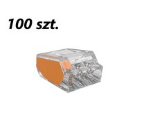 100xZłączka instalacyjna do przewodów sztywnych maks. 2.5mm² 3-przew. EDO203 EDO Technic