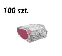 100xZłączka instalacyjna do przewodów sztywnych maks. 2.5mm² 4-przew. EDO204 EDO Technic