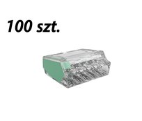100xZłączka instalacyjna do przewodów sztywnych maks. 2.5mm² 5-przew. EDO205 EDO Technic
