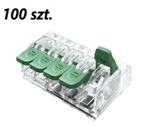 100xZłączka instalacyjna z dźwignią do wszystkich rodzajów przewodów maks. 4mm² 5-przew. EDO415 EDO Technic