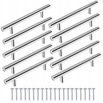10szt Uchwyt meblowy reling Chrom 150/96 +wkręty