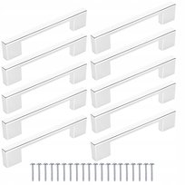 10szt Uchwyt meblowy UL Chrom 96mm 128mm + wkręty