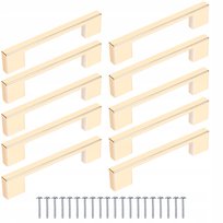 10szt Uchwyt meblowy UL Złoty 96mm 128mm