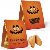 10X Ciasteczka Szczęścia Na Halloween Z Wróżbą Wróżby 10X Halloweenowe