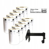 10x etykiety do Brother DK-11240 102mmx51mm 600szt drukarki QL1100 1110NWB