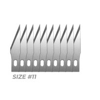 10x Hobby Knife Blade Refill - Zapasowe Ostrza do Noża Modelarskiego Green Stuff World