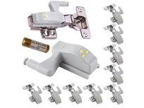 10X Lampka Do Szafki Zawias Drzwi 3Led + Bateria