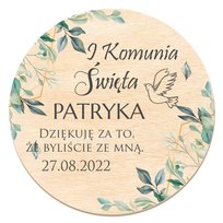 10X Podziękowanie Dla Gości Magnes Komunia Wz2 Y7