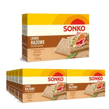 10x SONKO Pieczywo lekkie razowe 170g