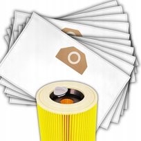 10x WORKI DO ODKURZACZA KARCHER WD3 WOREK WD 3 WD WD 6 SE 4001 Plus FILTR