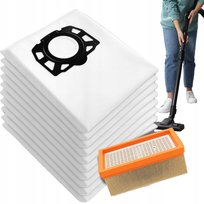 10x Worki do odkurzacza KARCHER WD4 WD5 WD6 MV4 MV5 MV6 SE 5.1000 + Filtr