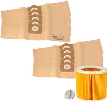 10x Worki PAPIEROWE do odkurzacza KARCHER WD3 MV3 SE4001 + FILTR - Kärcher