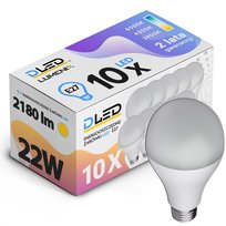 10x Żarówka LED E27 2180lm 22W CCD CIEPŁA