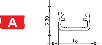 10x Zaślepka profila LUMINES A biała z otworem - Lumines