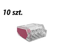 10xZłączka instalacyjna do przewodów sztywnych maks. 2.5mm² 4-przew. EDO204 EDO Technic