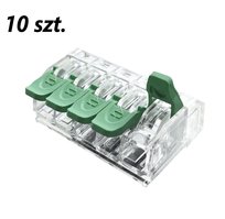 10xZłączka instalacyjna z dźwignią do wszystkich rodzajów przewodów maks. 4mm² 5-przew. EDO415 EDO Technic