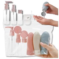 11-częściowy zestaw silikonowych butelek podróżnych na kosmetyki