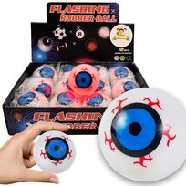 12 sztuk PIŁKA OKO ŚWIECĄCA skacząca DWA KOLORY światła kosmiczna EYE BALL