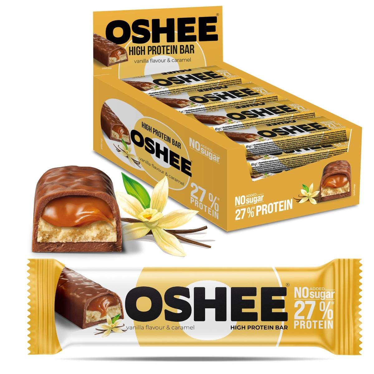 12x Baton proteinowy Oshee wanilia i karmel 49g - Oshee | Sklep EMPIK.COM