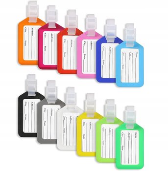 12X Etykieta Bagażowa Tabliczki Informacyjne Identyfikacyjne Na Walizkę - Inna marka