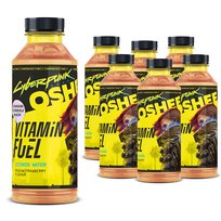 12x OSHEE Vitamin Water Cyberpunk Vitamin Fuel brzoskwinia - truskawka 555 ml