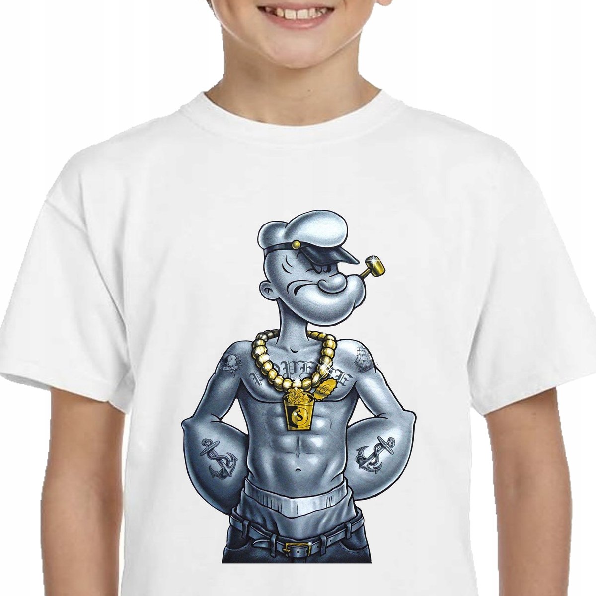 140 Koszulka Popeye Marynarz Papaj Gangsta 3247 - Inna marka