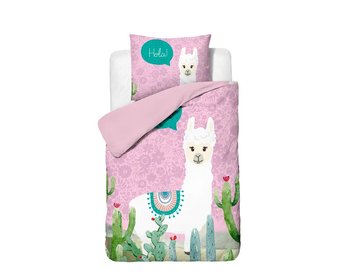 140X200/220 Hola Lama Róż Kpl Pościeli Mikrofibra - Inny producent