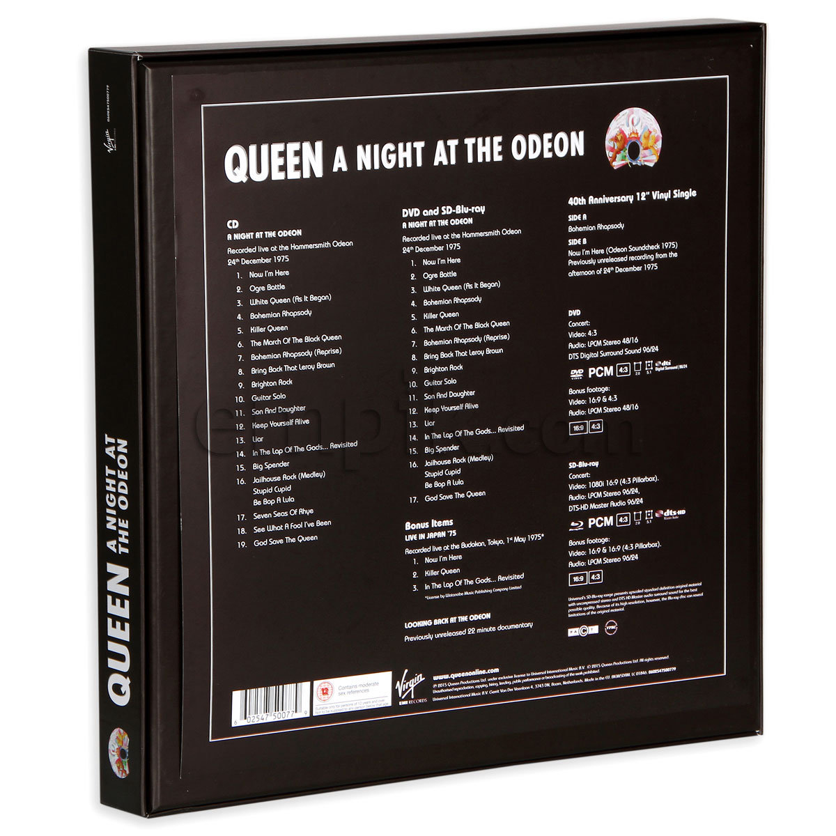 A Night At The Odeon Hammersmith 1975 Super Deluxe Box Set Queen Muzyka Sklep