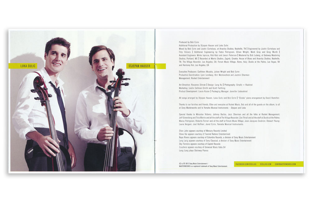 2CELLOSレコード LUKA SULIC & STJEPAN HAUSER In2ition