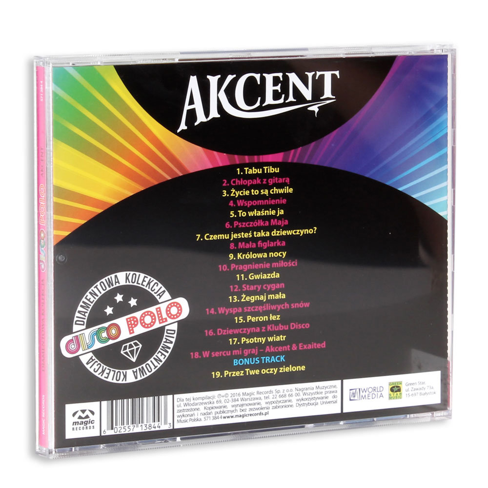 Diamentowa Kolekcja Disco Polo: Akcent Reedycja - Akcent | Muzyka Sklep ...