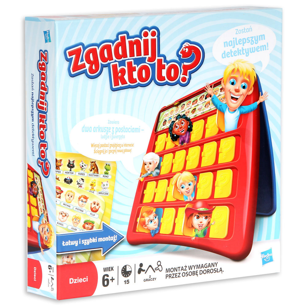 Gry Rodzinne Dla 5 Latka Hasbro Gaming, gra rodzinna Zgadnij kto to? - Hasbro Gaming | Sklep