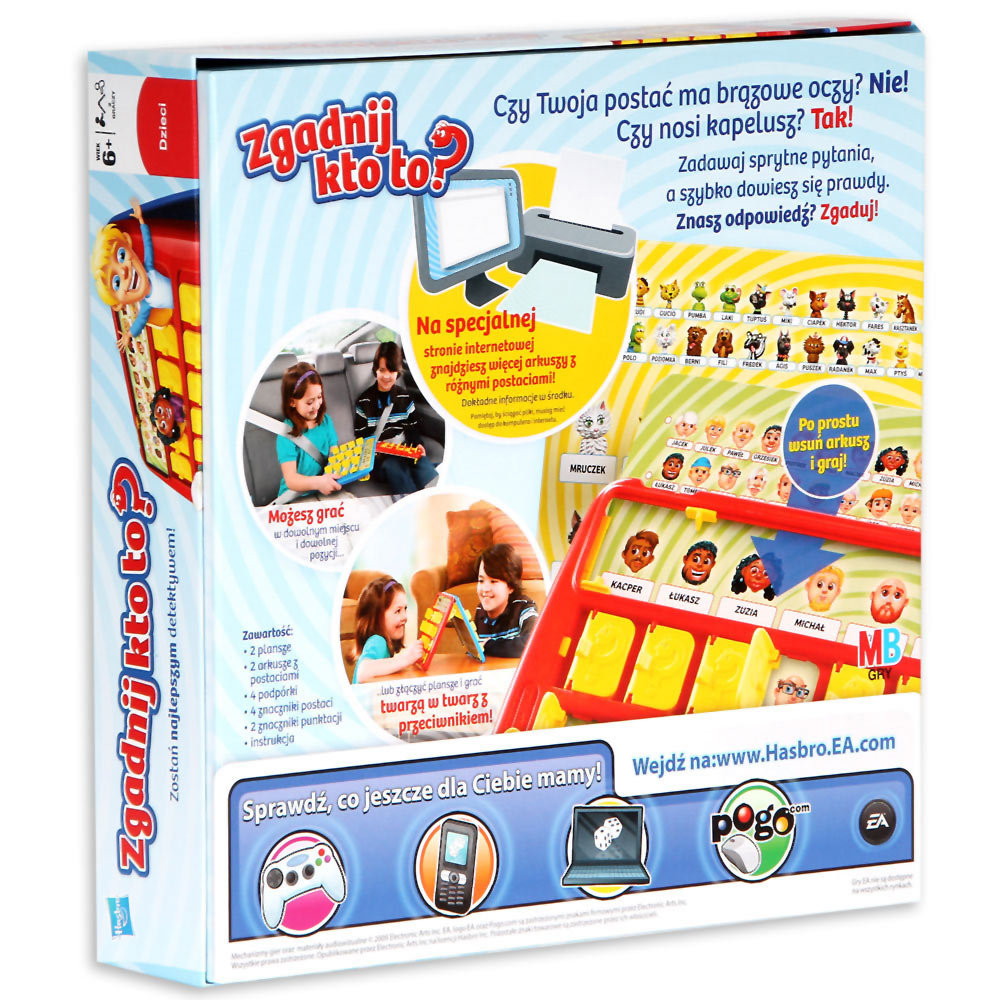 Gra Rodzinna Dla 4 Latka Hasbro Gaming, gra rodzinna Zgadnij kto to? - Hasbro Gaming | Sklep