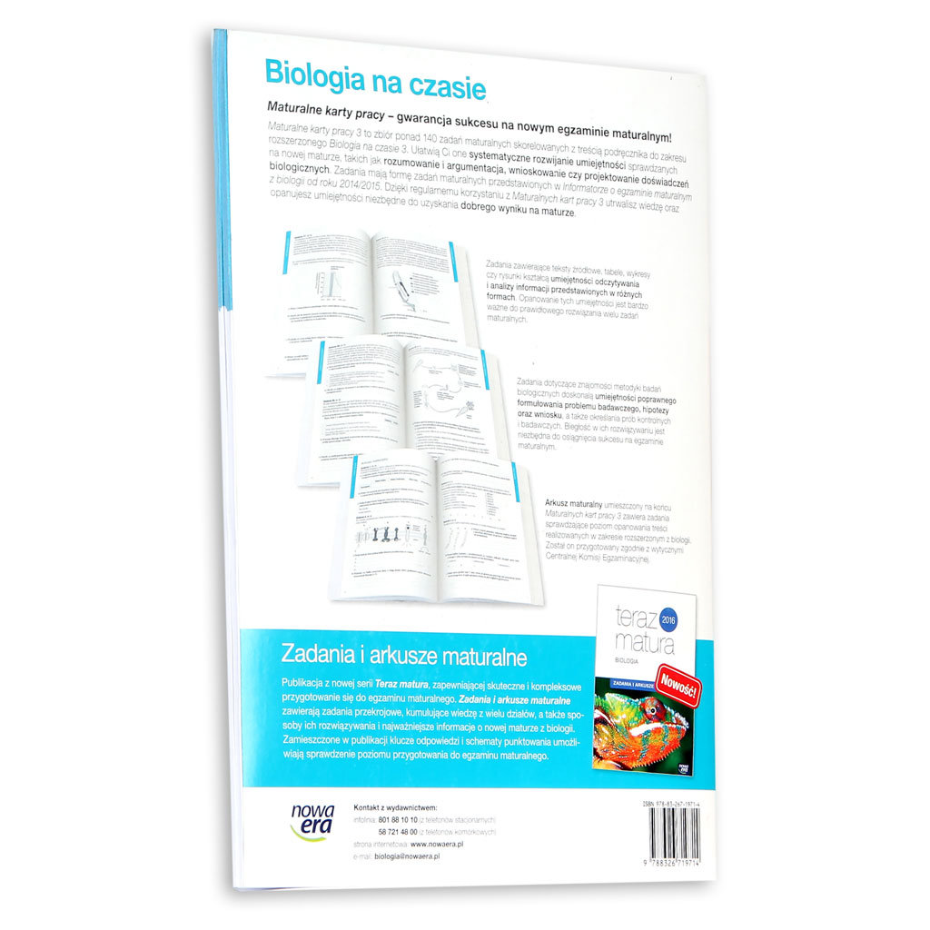 Biologia Na Czasie 3 Rozszerzony Biologia na czasie 3. Maturalne karty pracy. Zakres rozszerzony. Szkoła