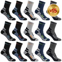 15 PAR SKARPETY SPORTOWE WYSOKIE STYL-2 40-44 DomowyŚwiat