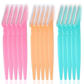 15 sztuk maszynek do brwi, trymer do brwi, przenośny depilator twarzy z precyzyjną osłonką dla kobiet i mężczyzn - Inny producent