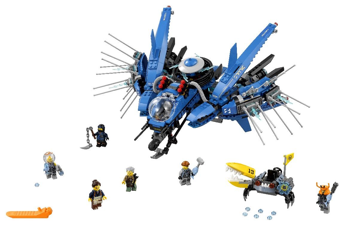 LEGO Ninjago, klocki Odrzutowiec Błyskawica, 70614 - LEGO