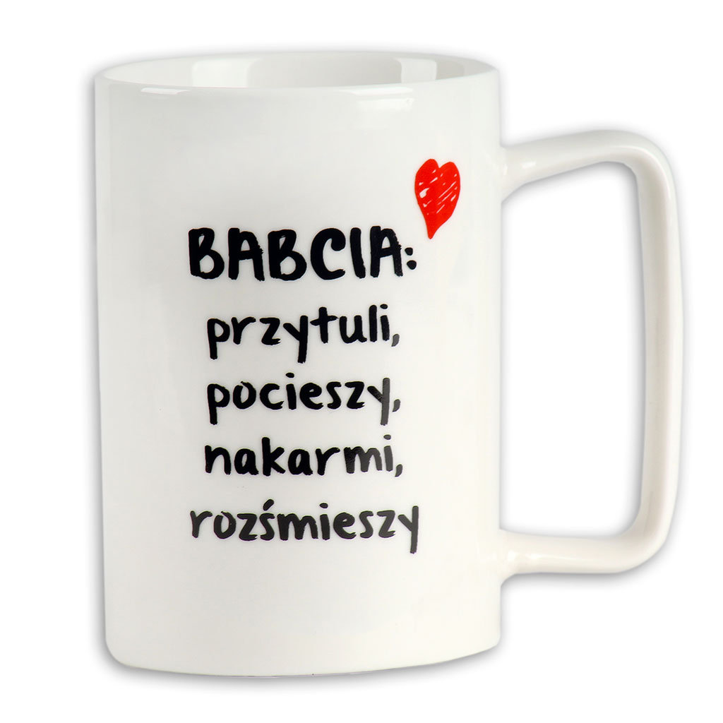 Kubek Dzien Babci I Dziadka Dzień Babci i Dziadka, Kubek Babcia przytuli, 400 ml - Empik | Sklep