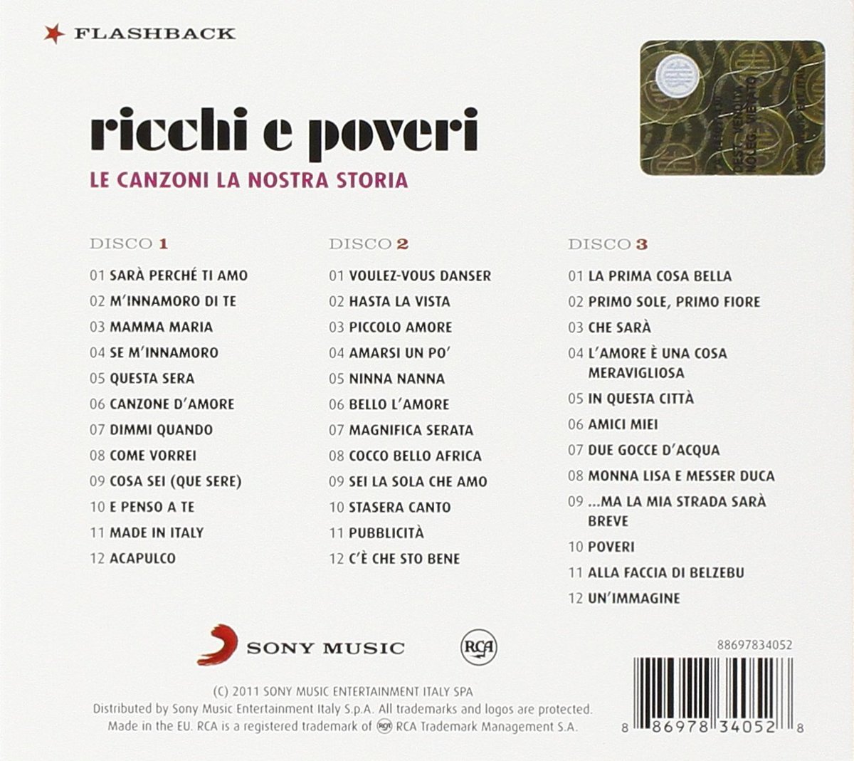 Le Canzoni La Nostra Storia Ricchi E Poveri Muzyka Sklep Empik Com