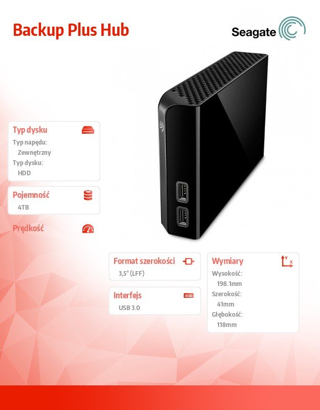 Внешний диск hdd seagate backup plus hub stel4000200 4тб черный обзор