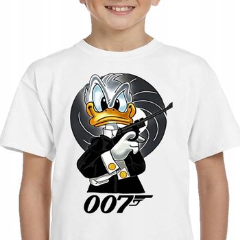152 Koszulka Śmieszna Kaczor Donald Bond 007 3196 - Inna marka