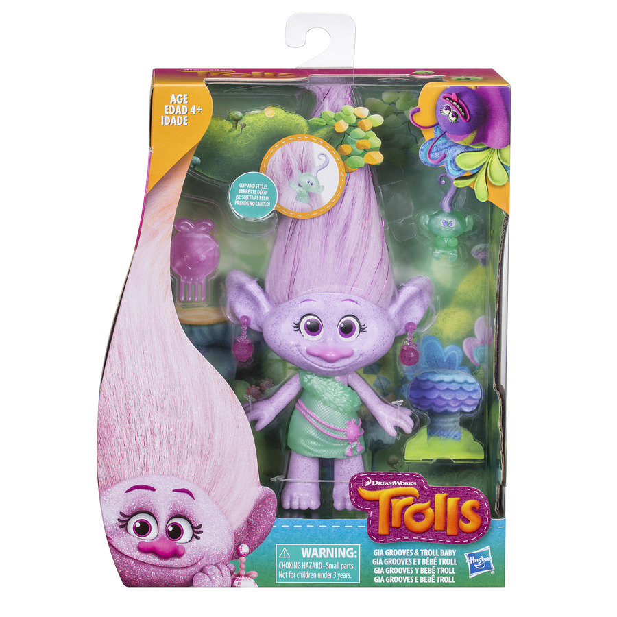 Trolls, figurka Glitter Girl z dzieckiem, E0356 - Trolle | Sklep EMPIK.COM